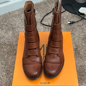 Miz Mooz Women's Brown Leather Boots